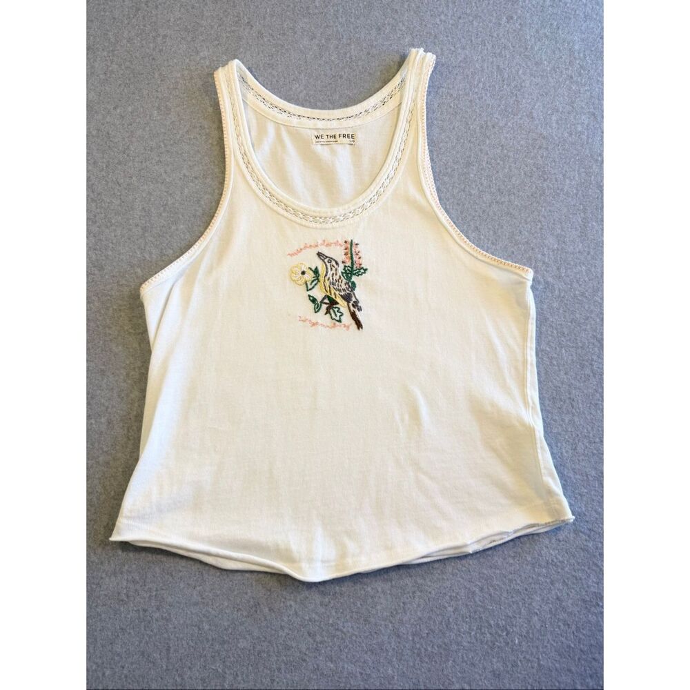 We The Free" State Graphic Embroidered Tank L